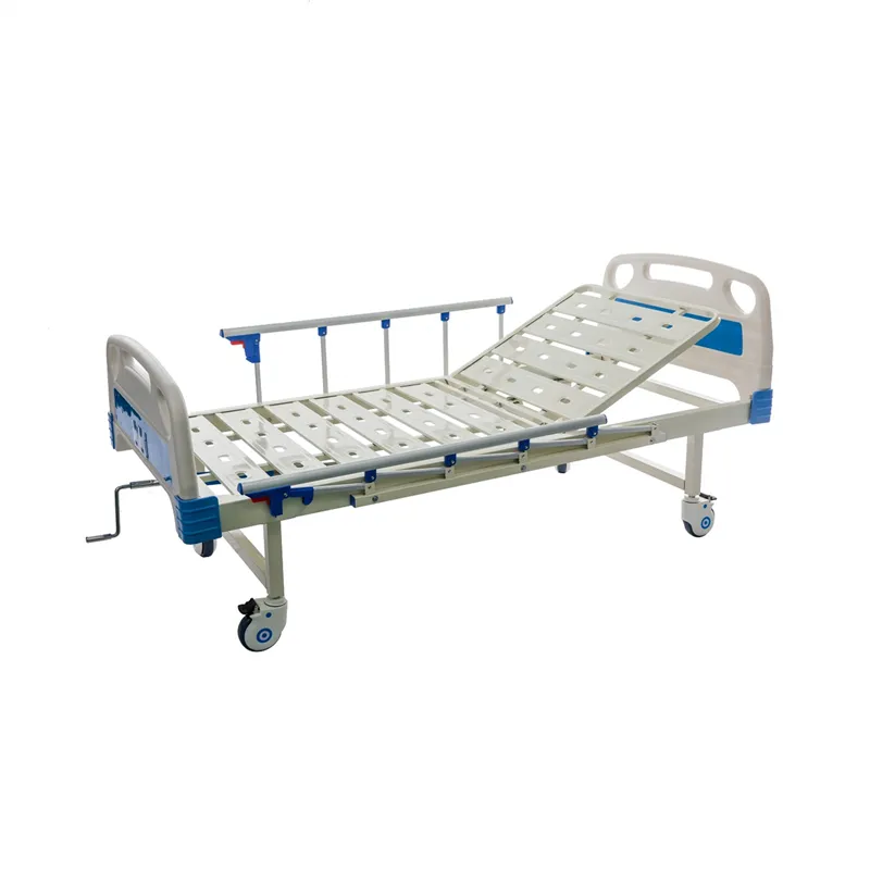1 Function Manual Steel Medical Equipment Hospital Bed for Patients with Ce Approved