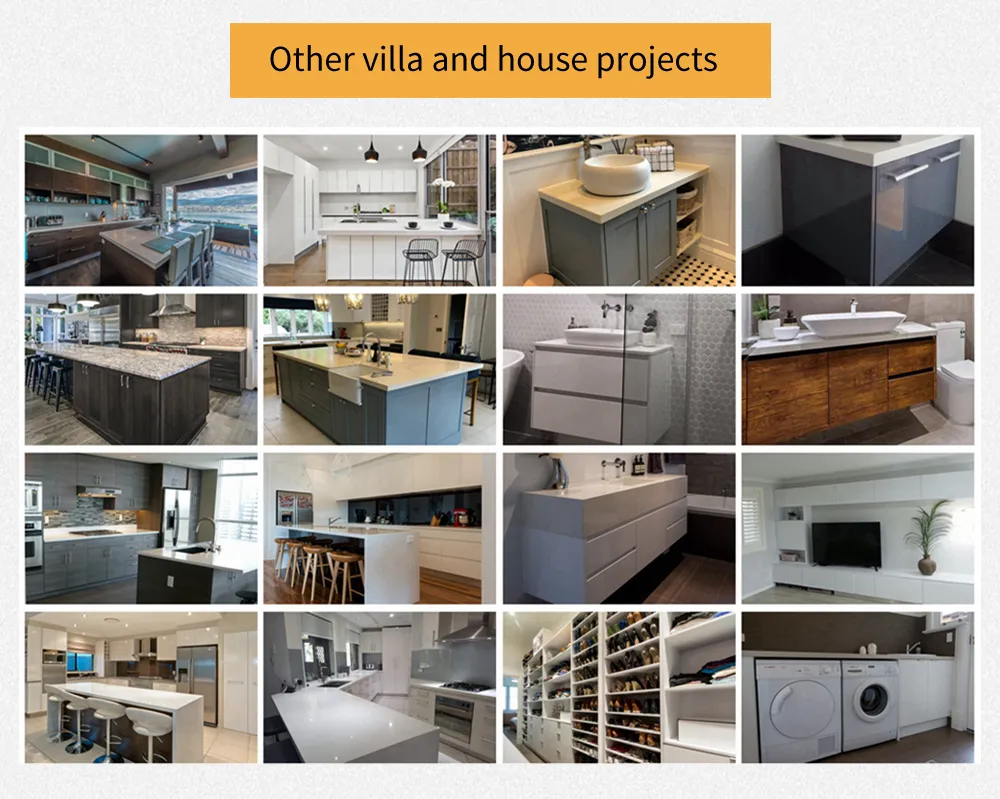 2020 New Arrival Australia Hampton Style Hotel Style Solid Wood Modular Kitchen Cabinets Customized for Projects