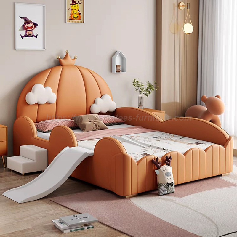 How do children's beds provide a safe and comfortable sleeping solution?