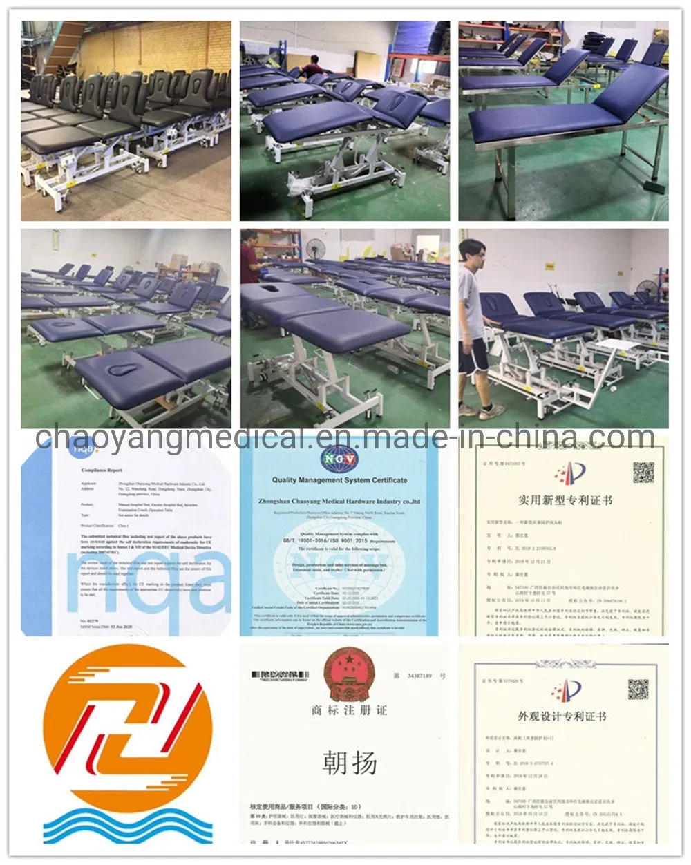250kgs Weight Capacity Used Electric Adjustable Physiotherapy Massage Table Bed