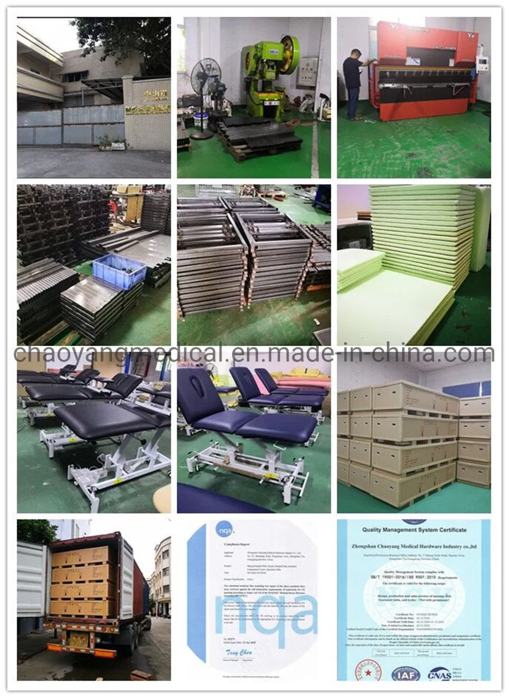 250kgs Weight Capacity Used Electric Adjustable Physiotherapy Massage Table Bed