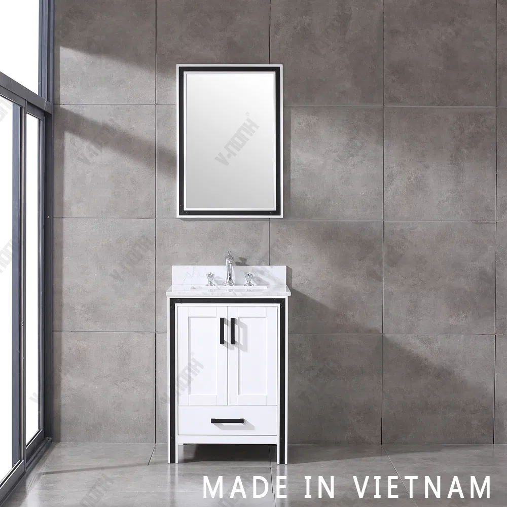 60inch Modern Style Double Sinks Free-Standing Bathroom Vanity
