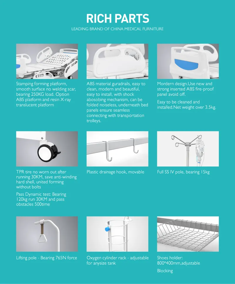 B6c Hospital ICU Room electric Bed with Scale for The Elderly