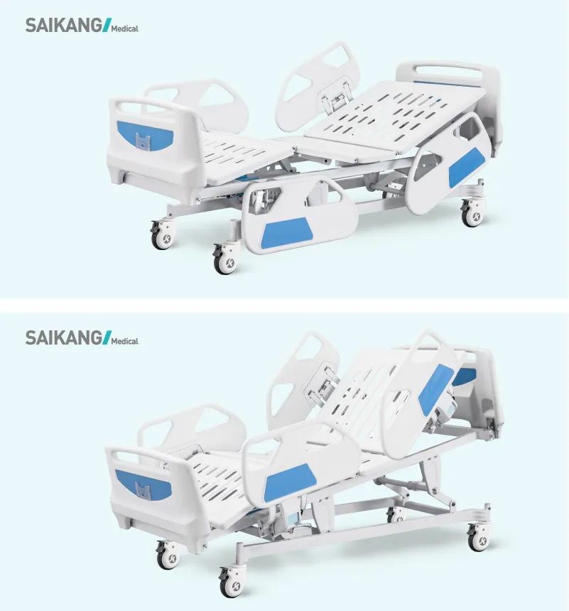 B6e Adjustable Professional Electric Medical Clinic ICU Bed with Side Rails