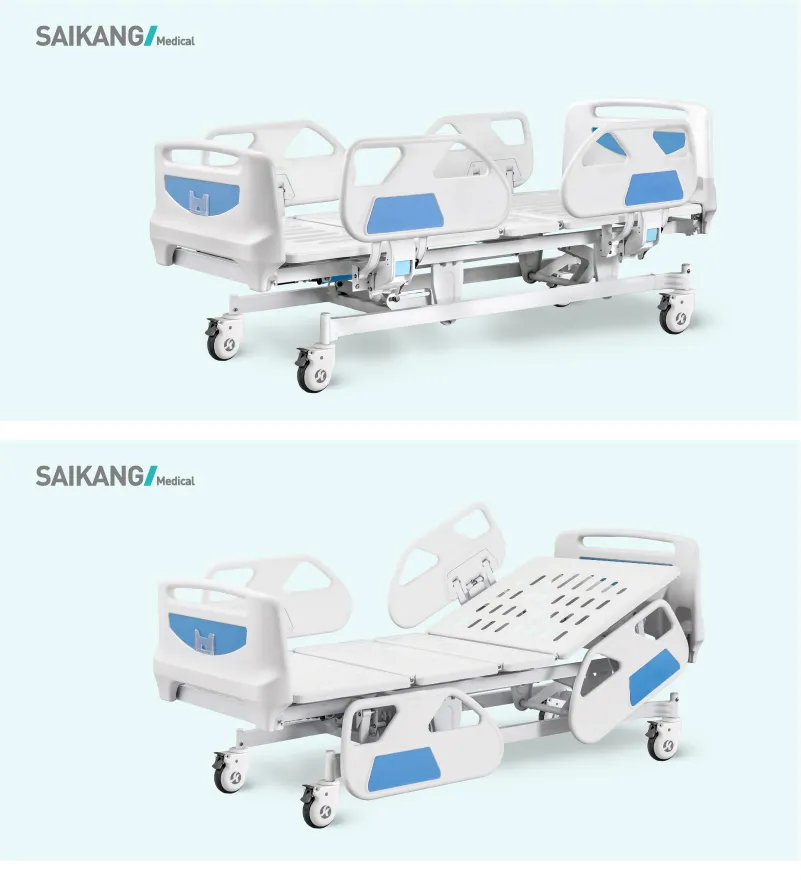 B6e Adjustable Professional Electric Medical Clinic ICU Bed with Side Rails