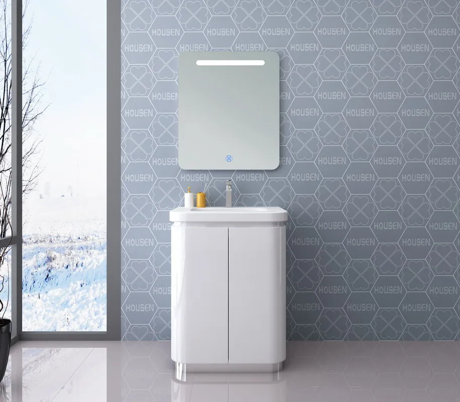 Best Sell Ceramic Basin, Bathroom Cabinet Sink PVC White Painting Vanity Furniture