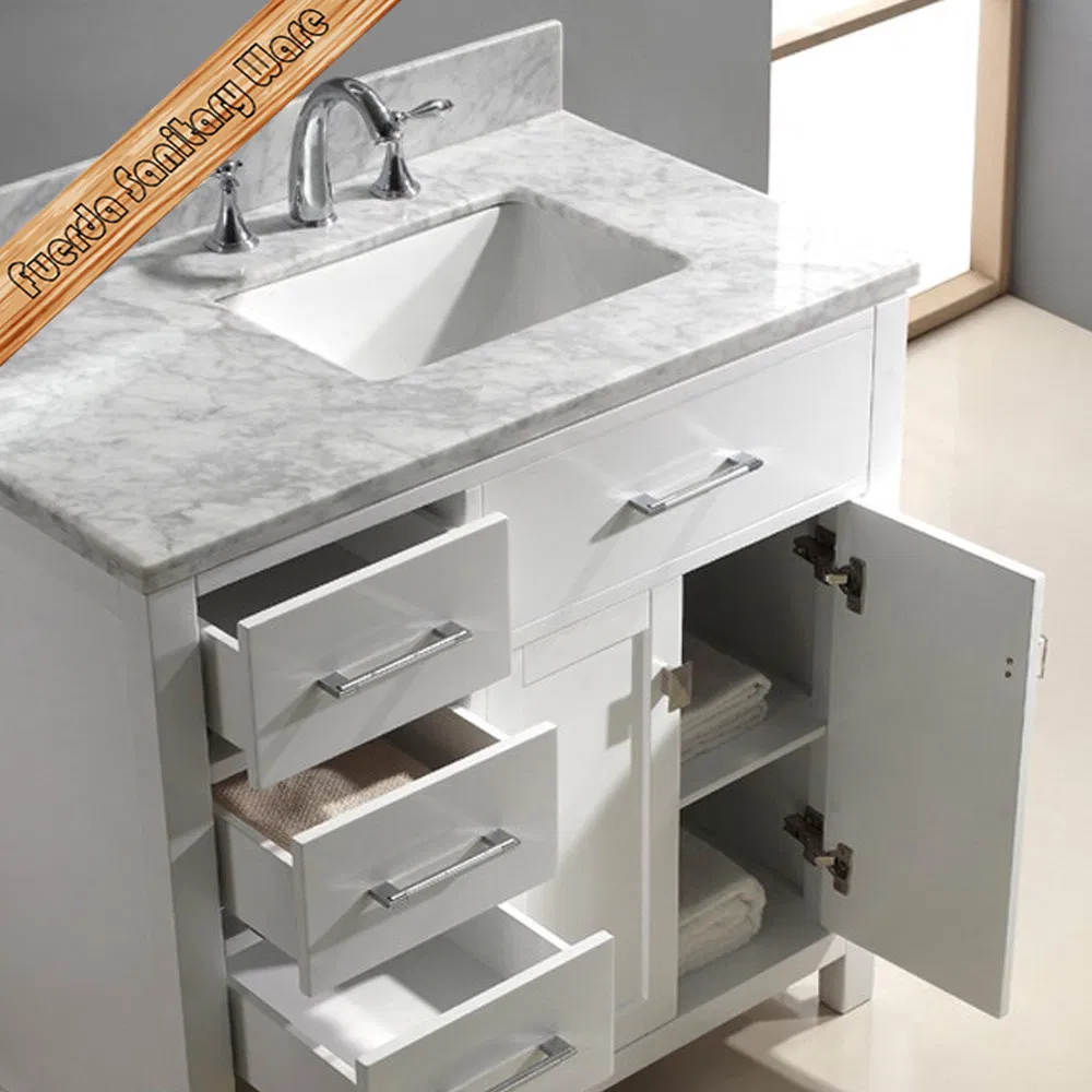 Big Size Bathroom Vanity, Modern Solid Wood Cabinet