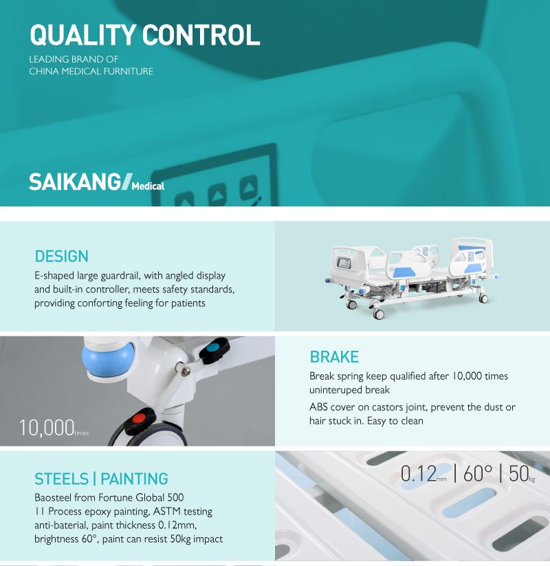C8e Hospital Electric Adjustable Care Bed