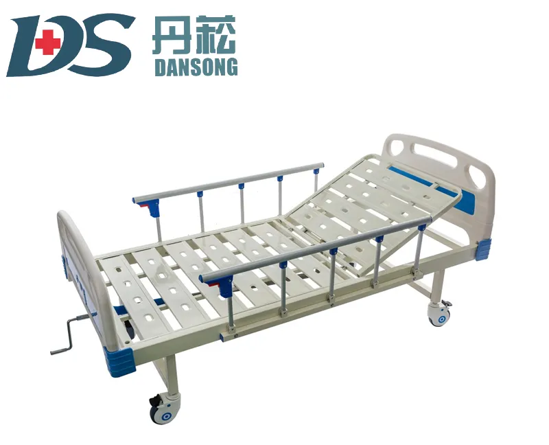 Cheapest Price ABS Folding Single Function Manual Hospital Bed Egypt for Patient
