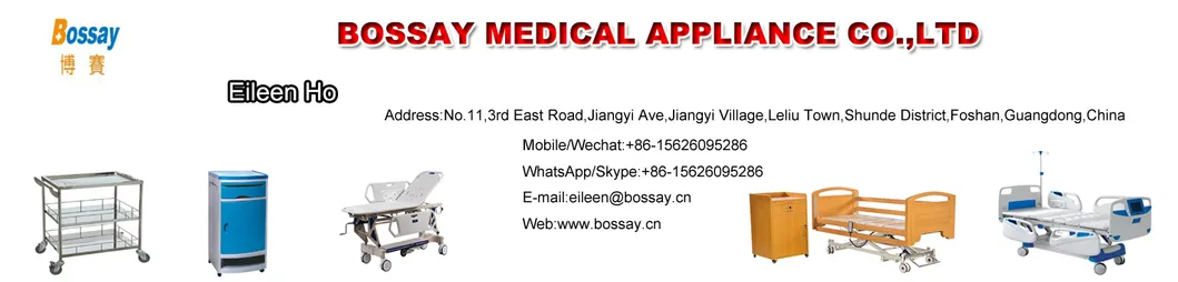 China Medical Supply Hospital Manual Bed with Three Cranks