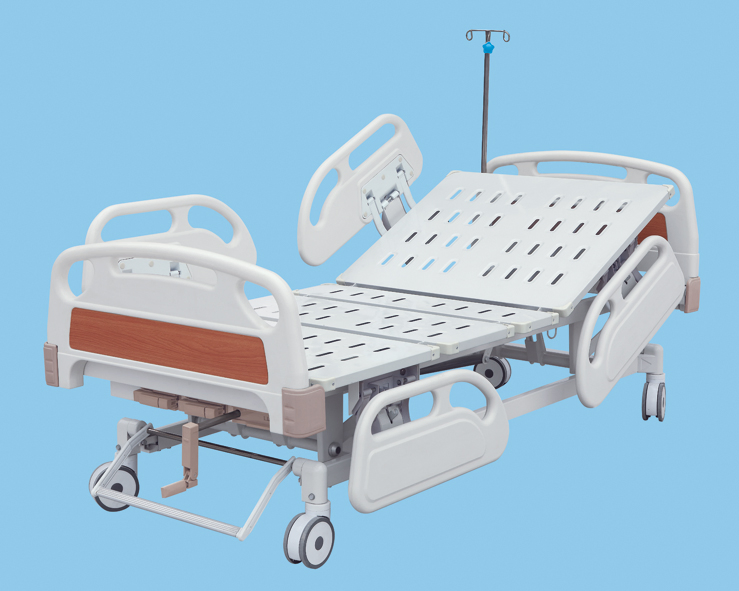 China Medical Supply Hospital Manual Bed with Three Cranks