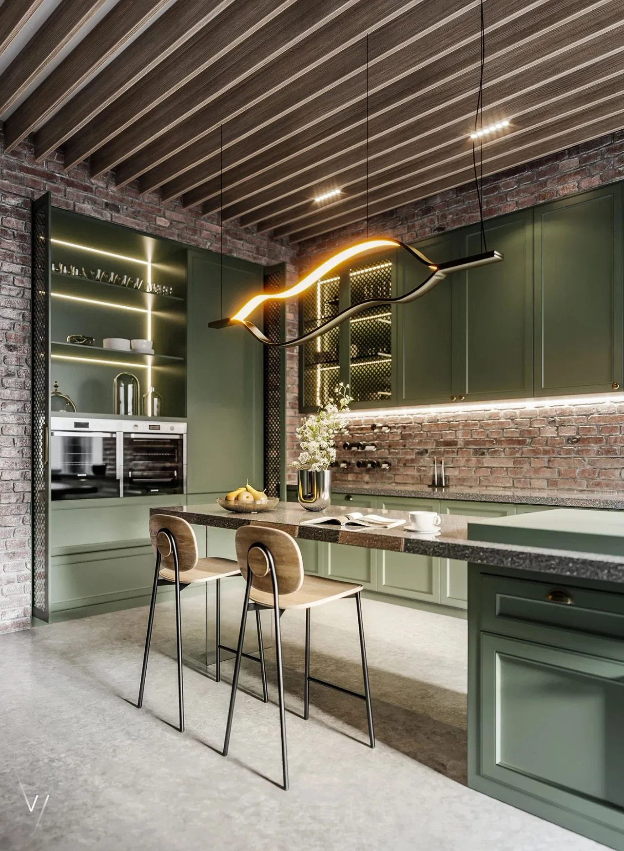 Chinese Suppliers Custom PVC Membrane Shaker Door Kitchen Cabinet for Project