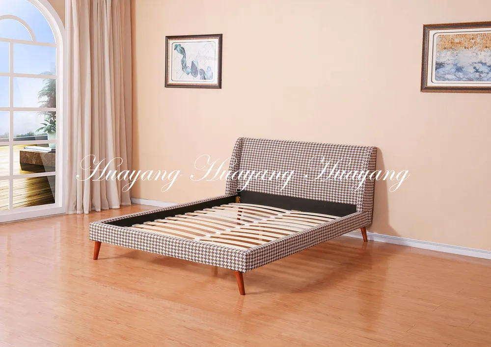 Classic Linen Fabric Bed Living Room Furniture China Bed