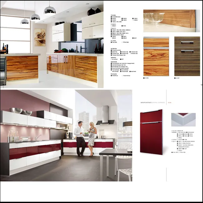 Customized High Glossy UV Kitchen Cabinet (ZH012)