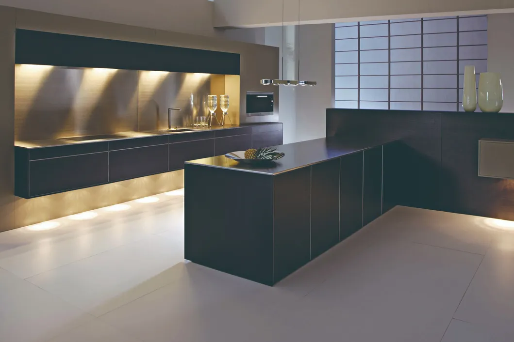 Customized New Classical Wholesale Simple High Gloss Black Lacquer Modular Kitchen Cabinet