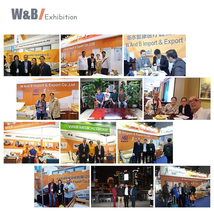 D04 Blue Color Folded Stainless Steel Medical Furniture Hospital Equipment Diagnostic Hospital Consultant Bed Examination Coach/Bed in Hospitals