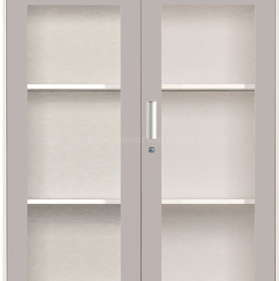 Easy Assembly File Cupboards Storage File Cabinets with Glass Doors
