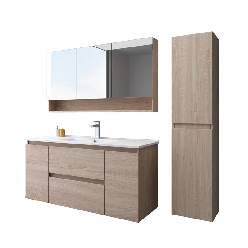 Eurpean Deluxe Bathroom Accessories with Mirror and Side Cabinets