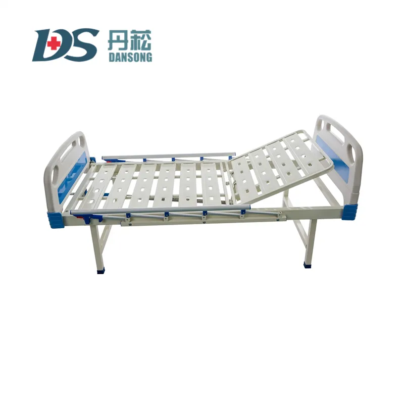 Factory High Quality Folding Railing 1 Crank ABS Manual Hospital Bed