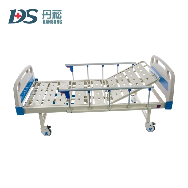 Factory Wholesale of Fold-Able Manual Hospital Beds with 2 Cranks