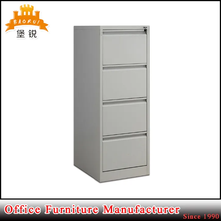 Fas-001-4D Used A4/A3 Office Metal Furniture 4 Drawers Vertical Steel Storage Filing Cabinet