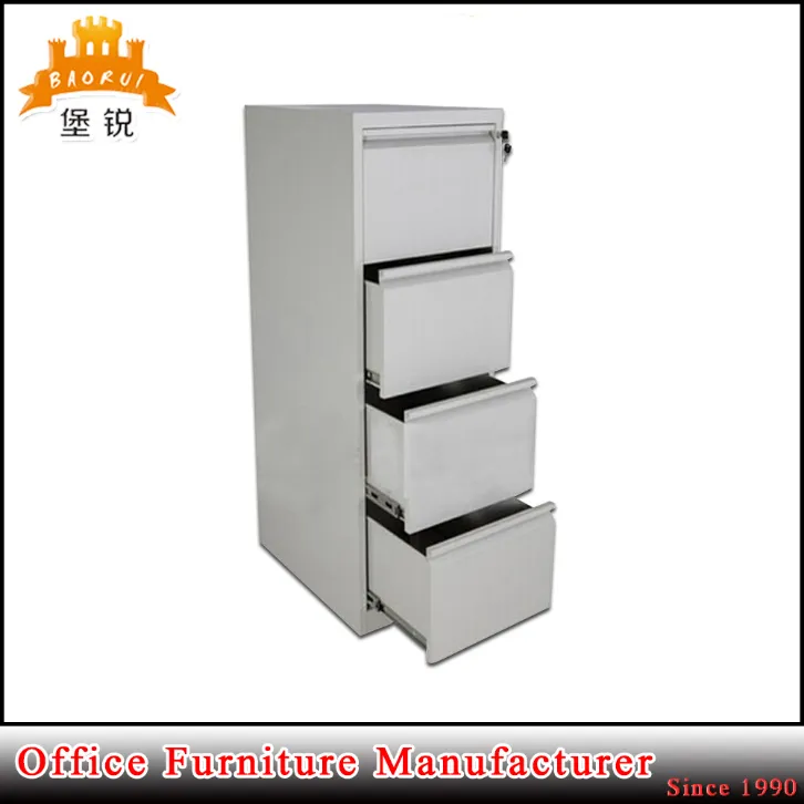Fas-001-4D Used A4/A3 Office Metal Furniture 4 Drawers Vertical Steel Storage Filing Cabinet