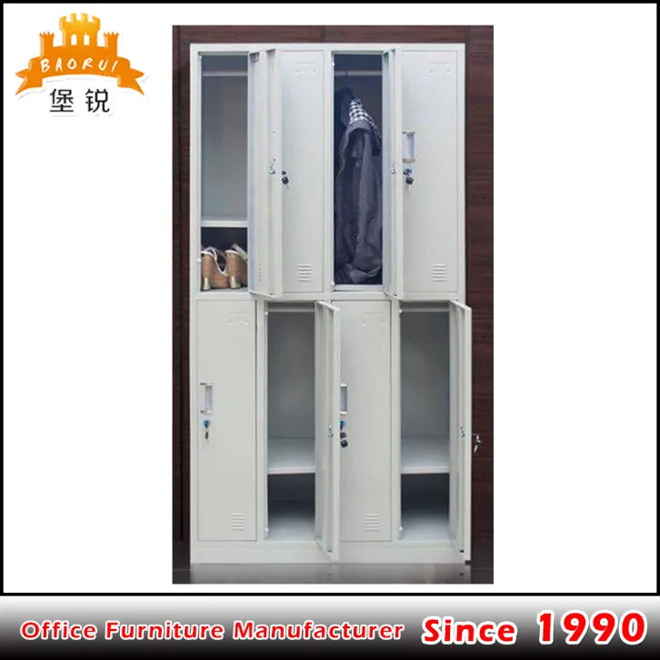 Fas-029 Gym Staff Used Steel Office Storage Cabinet 8 Door Metal Locker