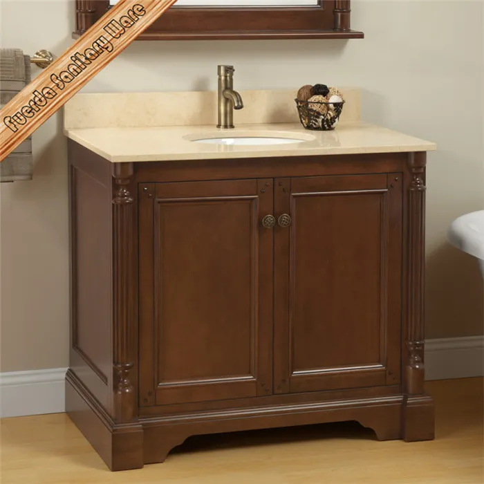 Fed- 1633 Transitional Solid Wood Bathroom Vanity Bath Cabinet