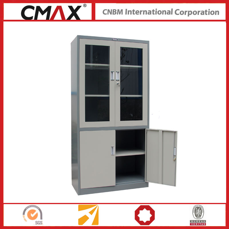 Filing Cabinet Full Height Cupboard with Glass Swing Door Cmax- Sc006
