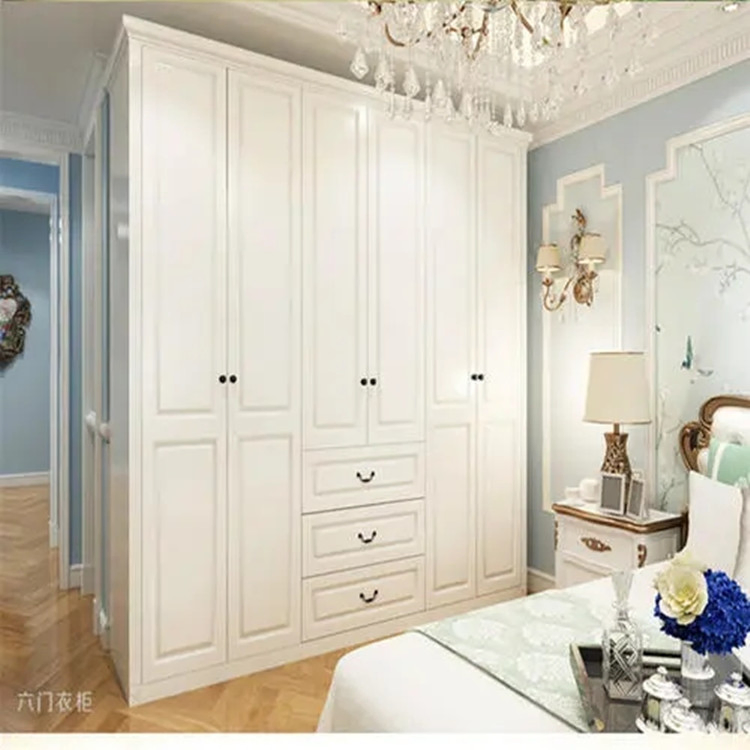 Foshan Whole House Custom Cloakroom Wardrobe Wardrobe Combination of Modern Simple Flat Door Wardrobe