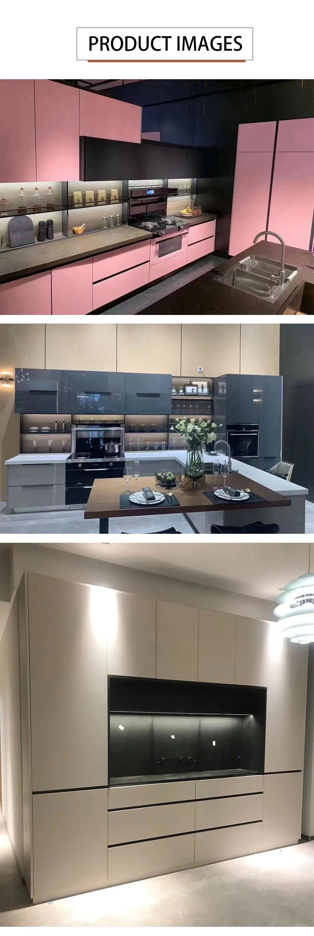 Foshan Whole House Custom Cloakroom Wardrobe Wardrobe Combination of Modern Simple Flat Door Wardrobe