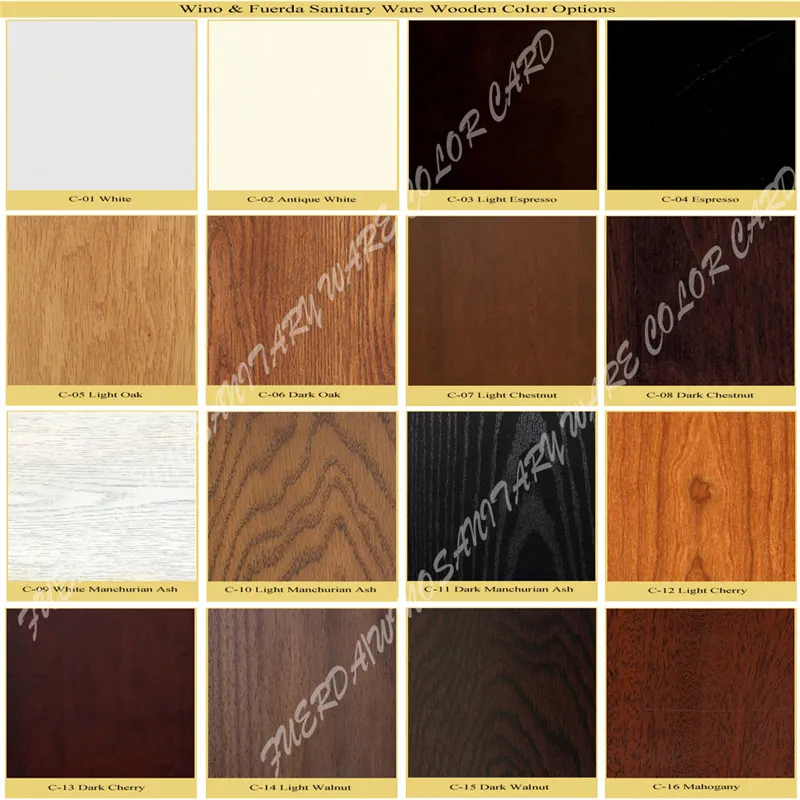 Glass Door Espresso Color Bathroom Vanity Cabinet