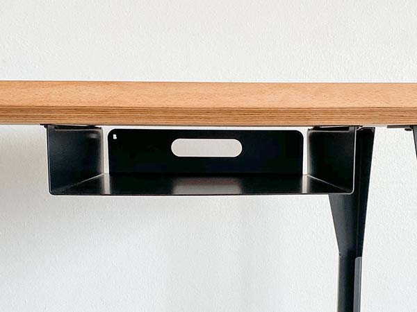 Handmade Under Desk Storage Shelf for Tablets, Smartphones and Books