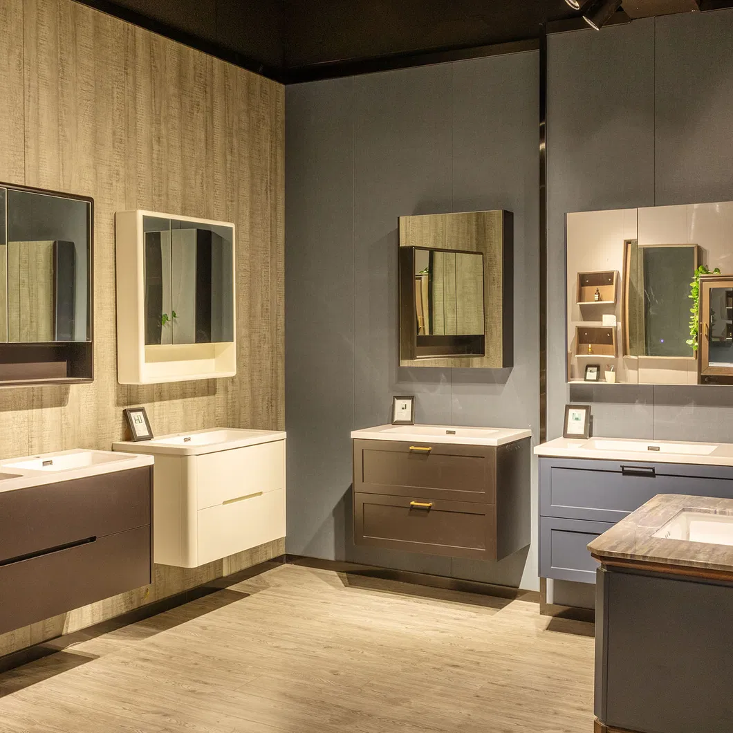 Hanging LED Bathroom Wall Cabinet Washbasin Dressing Table Design Bathroom Cabinet Storage