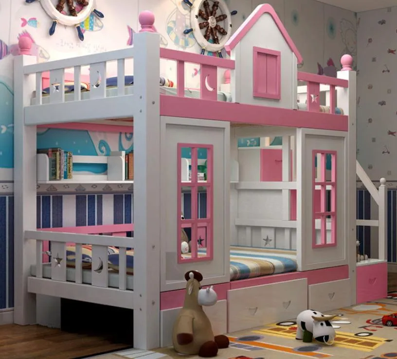 High Quality Children′ S Solid Wood Bunk Bed