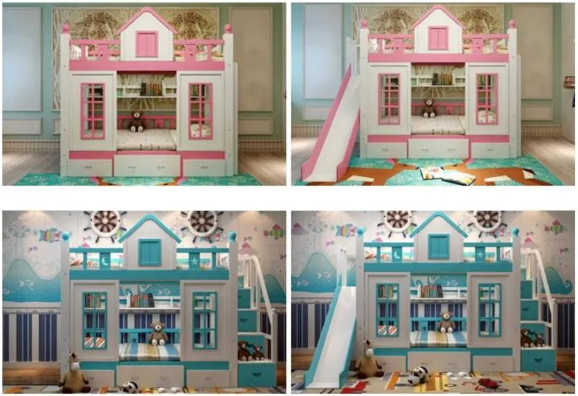 High Quality Children′ S Solid Wood Bunk Bed