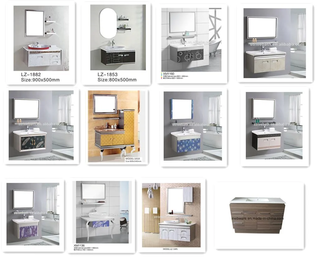 High Quality Stainless Steel Modern Cabinet Bathroom Washstand