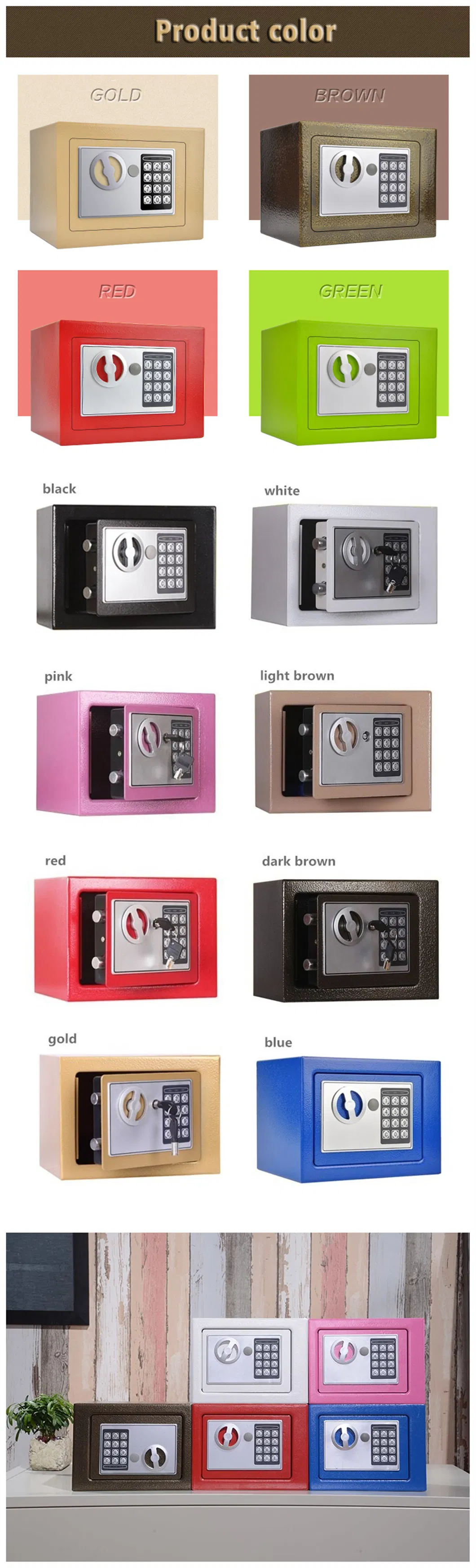 Home Chinese Furniture Office Modern Hotel Safe Deposit Box