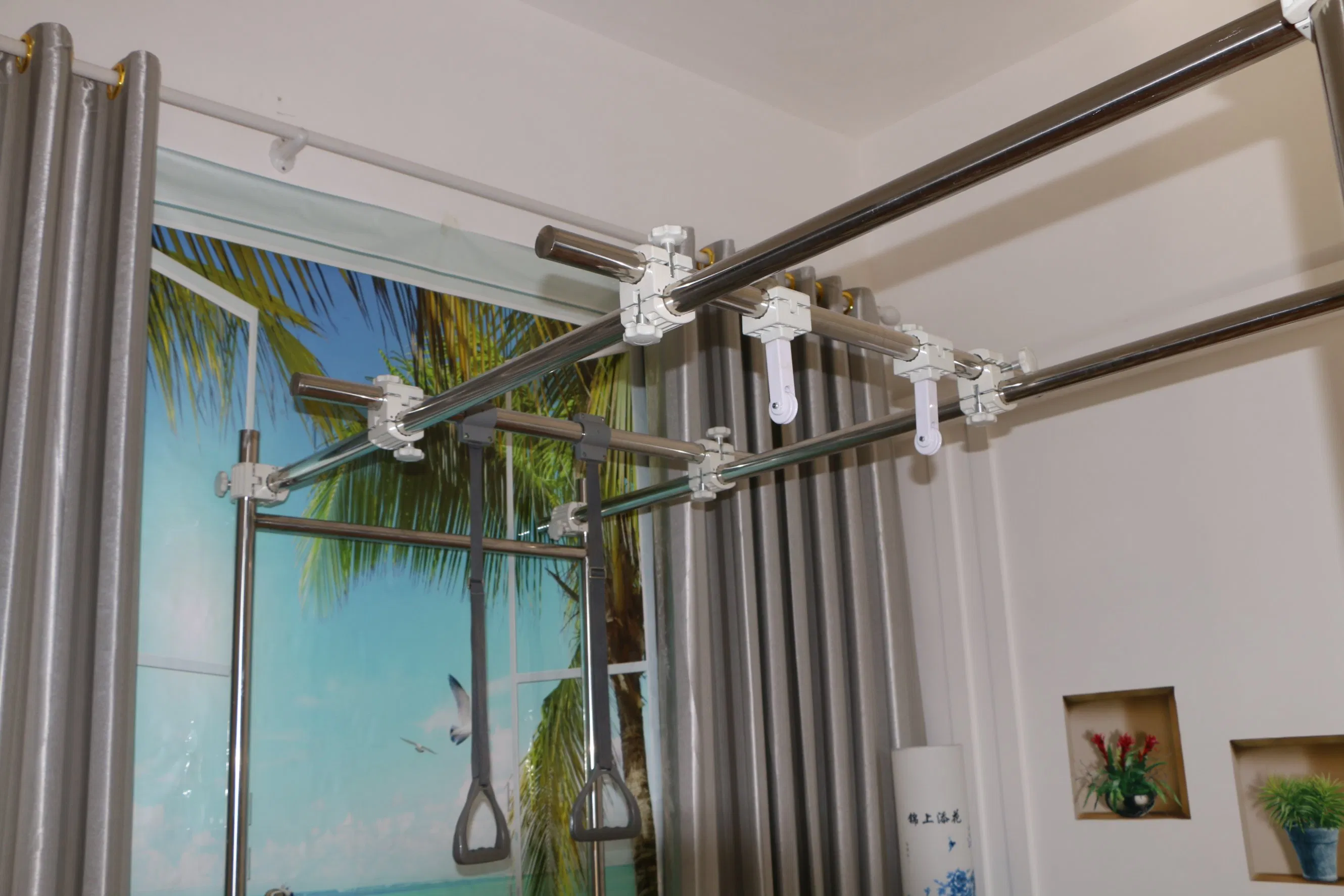Hospital Equipment Stainless Steel Three-Function Hanging Leg Orthopedic Bed with Casters