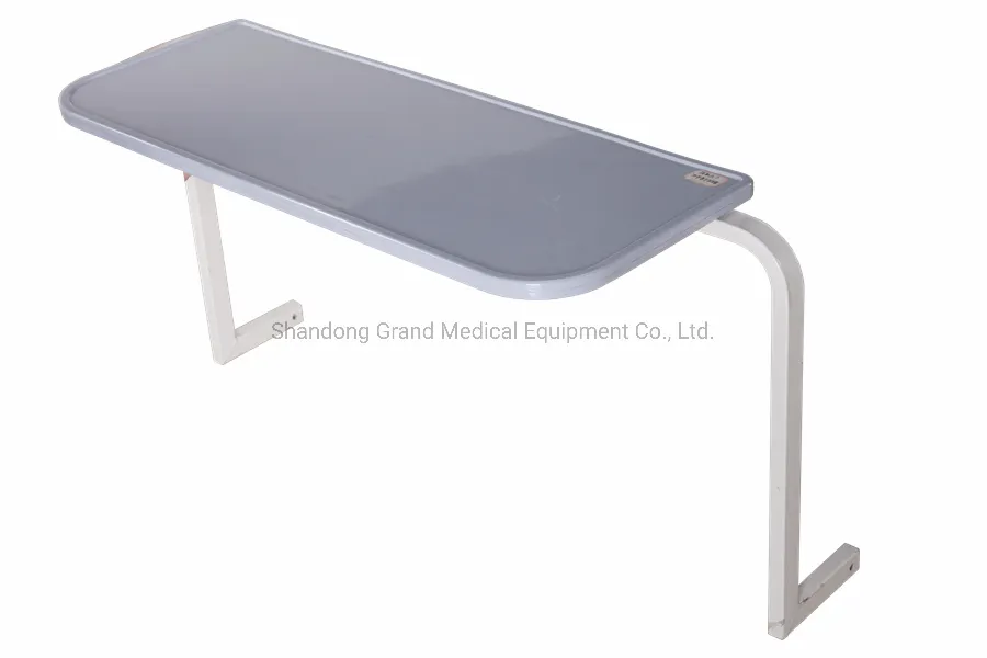 Hospital Medical Adjustable Patient Dining Overbed Portable Medical Dining Portable Table on for Hospital Bed Cheap Tray Table