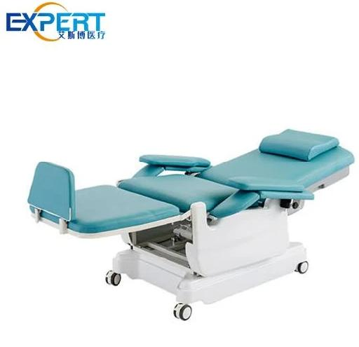 Hot Selling Good Quality China Medical Furniture Hospital Equipment Electric Dialysis Chemotherapy Blood Donor Drawing Hemodialysis Dialysis Chair