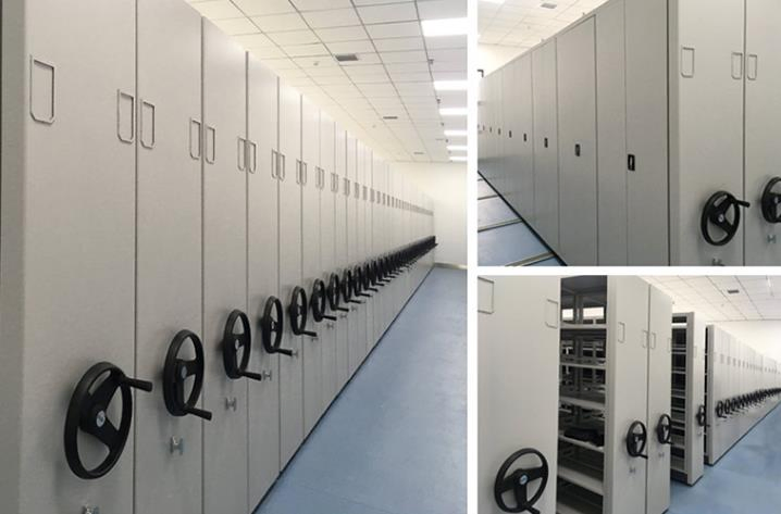 Industrial Compactor Storage File Cabinet Mobile Metal Locking Shelving Shelves