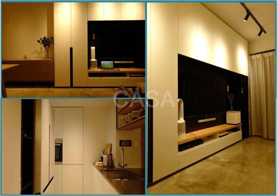Italian Style Luxury Wardrobe Modern Closet Design Walk in Clost with Glass Door
