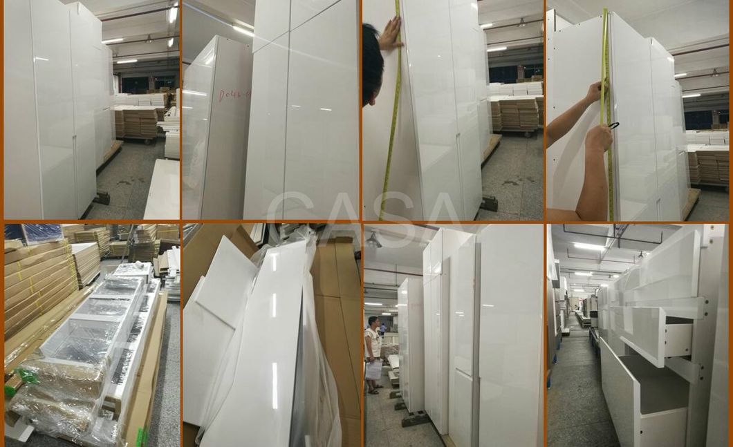 Italian Style Luxury Wardrobe Modern Closet Design Walk in Clost with Glass Door