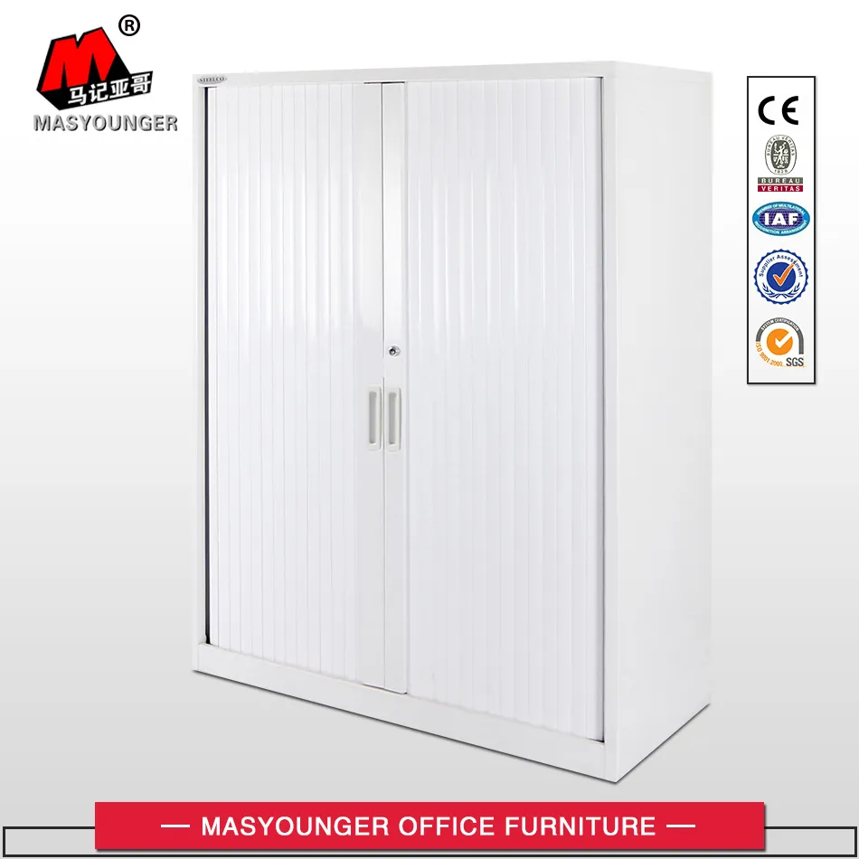 Knocked Down Structure Metal Tambour Door Cabinet
