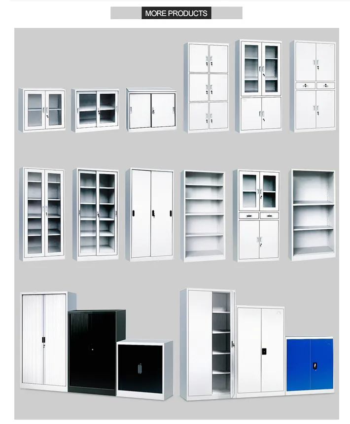 Knocked Down Structure Metal Tambour Door Cabinet