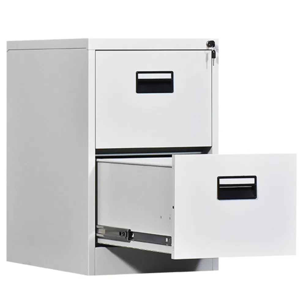 Lock Steel Knock Down Hands 2 Drawers Metal Filing Cabinet