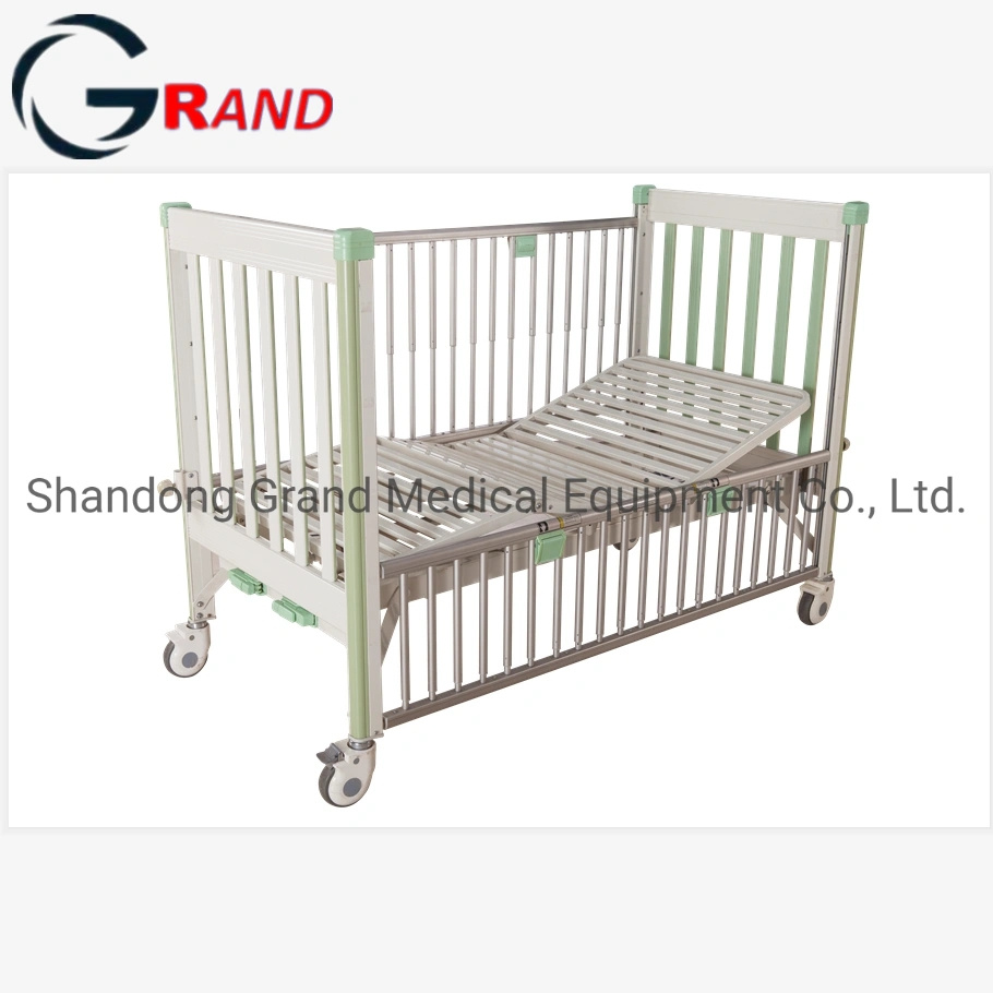 Luxury Guardrail Heught Adjustable Double Shake Child Bed in Children Hospital Bed Hospital Equipment