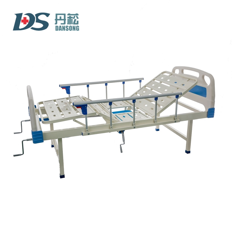 Manual 2-Crank Hospital Bed for Paralyzed Patient