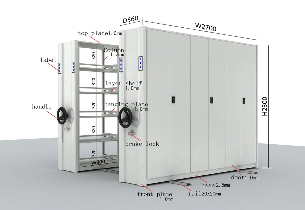 Manual Mobile Filing Compact Shelve